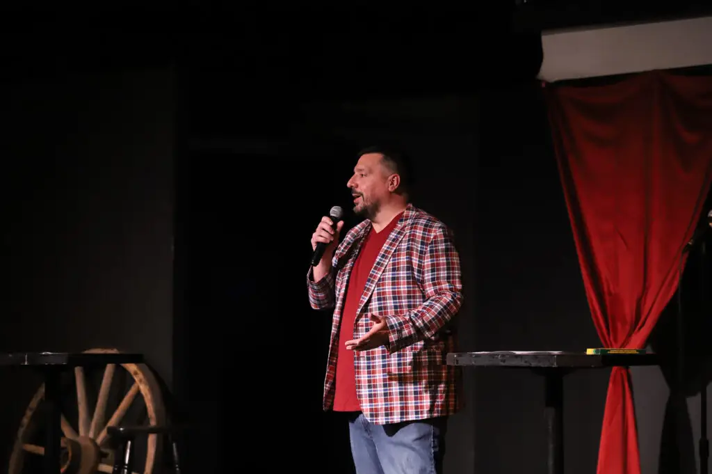 Marc Kelly hosting at Harvest of Hilarity