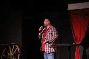 Marc Kelly hosting at Harvest of Hilarity